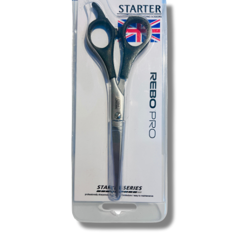 Black Handle Starter Barber Scissors 6" - 2223